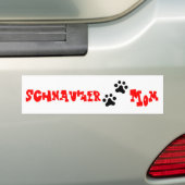 Autocollant De Voiture Maman de Schnauzer (En voiture)