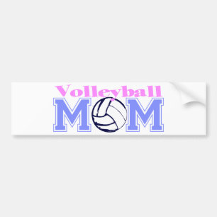 Autocollant De Voiture Maman de volleyball (version B)