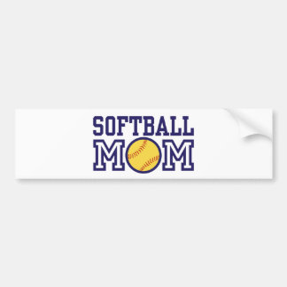 Autocollant De Voiture Maman du softball