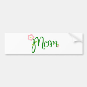 Autocollant De Voiture Maman florale décorative
