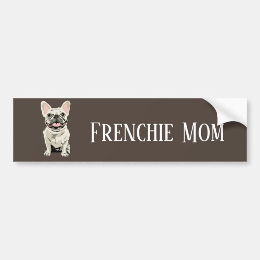 Autocollant De Voiture Maman Frenchie (Devant)