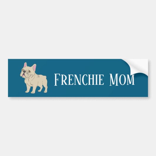 Autocollant De Voiture Maman Frenchie (Devant)