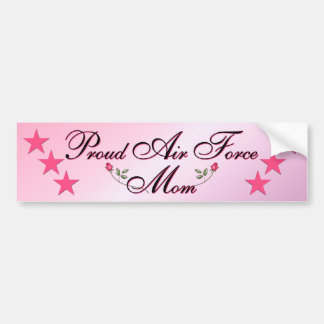 Autocollant De Voiture Maman rose et fière de l'Armée de l'Air
