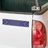Autocollant De Voiture Mandala de la Fleur Dorée (Sur camion)
