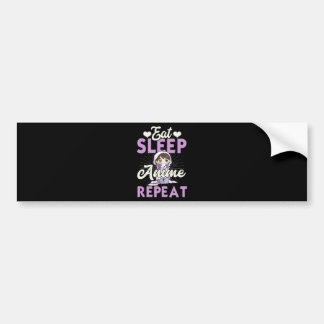 Autocollant De Voiture Manger Sleep Anime Répéter Japonais Manga Lover