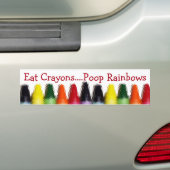 Autocollant De Voiture Mangez l'adhésif pour pare-chocs de crayons (En voiture)