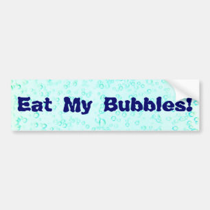 Autocollant De Voiture Mangez mes bulles !