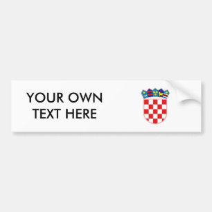 Autocollant De Voiture Manteau de la Croatie des bras