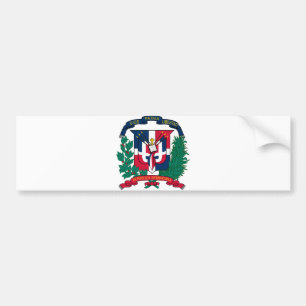 Autocollant De Voiture Manteau de la République Dominicaine des bras