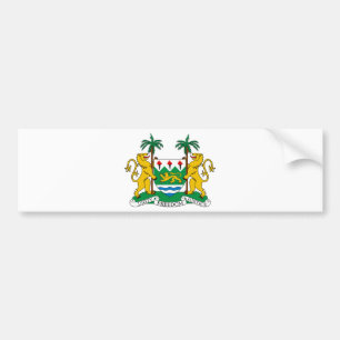 Autocollant De Voiture Manteau de Sierra Leone des bras