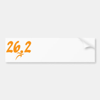 Autocollant De Voiture Marathon de l'orange 26,2