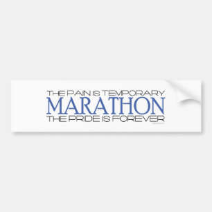 Autocollant De Voiture Marathon - la fierté est Forever