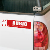 AUTOCOLLANT DE VOITURE MARC RUBIO 2012 (Sur camion)