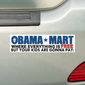 Autocollant De Voiture Marché d'Obama - où tout est libre ! (En voiture)