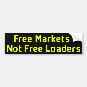 Autocollant De Voiture Marchés Libres Pas Libre Chargeurs Bumpersticker