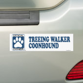 Autocollant De Voiture MARCHEUR COONHOUND_Blue de TREEING (En voiture)