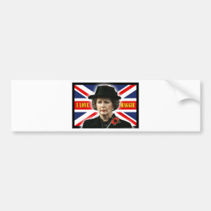 Autocollant De Voiture Margaret Thatcher I Love Maggie