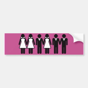 Autocollant De Voiture MARIAGE ÉGALITAIRE MARIAGE -.png