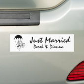 Autocollant De Voiture Mariage Sky Jump (En voiture)
