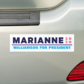 Autocollant De Voiture Marianne Williamson, présidente 2020 (En voiture)