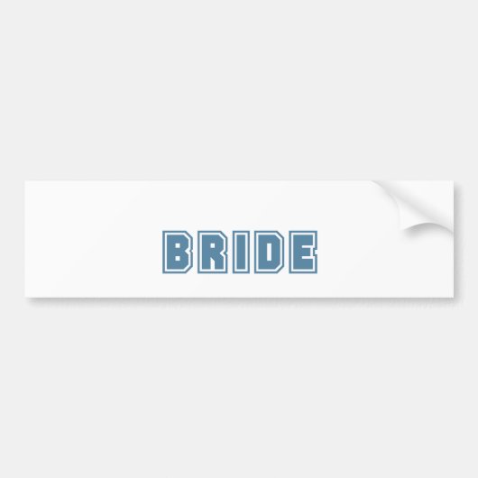 Autocollant De Voiture Mariée (Devant)