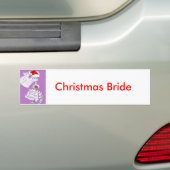 Autocollant De Voiture Mariée de Noël (En voiture)