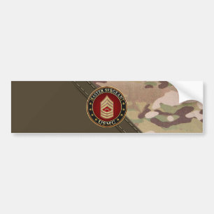Autocollant De Voiture Marines des États-Unis : Sergent-maître (USMC MSgt