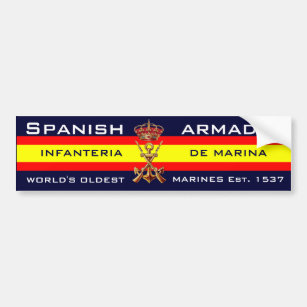 Autocollant De Voiture Marines espagnoles royales