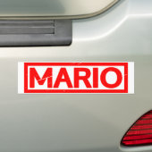 Autocollant De Voiture Mario Stamp (En voiture)