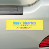 Autocollant De Voiture Mark Charles pour le président (En voiture)