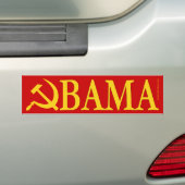 Autocollant De Voiture Marteau et faucille Obama (En voiture)