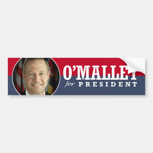AUTOCOLLANT DE VOITURE MARTIN OMALLEY 2016 (Devant)
