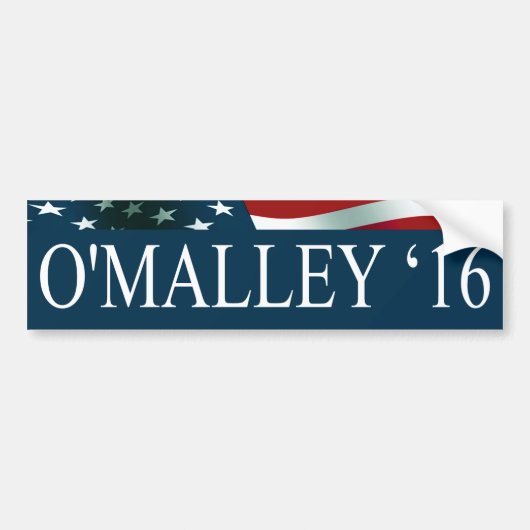Autocollant De Voiture Martin O'Malley Président en 2016 (Devant)