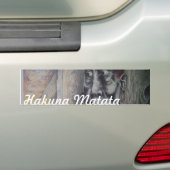 Autocollant De Voiture Masaï Mère & Enfant avec Lion Art Imprimer/Graphiq (En voiture)