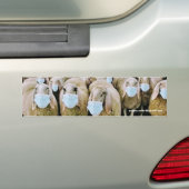 Autocollant De Voiture Masques de port de mouton (En voiture)