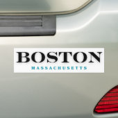 Autocollant De Voiture Massachusetts de Boston (En voiture)