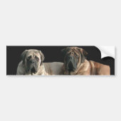Autocollant De Voiture Mastiff Best Friends (Devant)