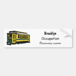Autocollant De Voiture Mata trolley cartoon illustration