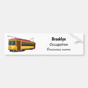 Autocollant De Voiture Mata trolley cartoon illustration 