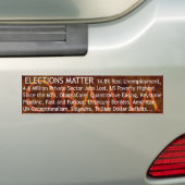 Autocollant De Voiture Matière d'élections (En voiture)