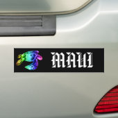 Autocollant De Voiture MAUI - Arc-en-ciel honu tribal (En voiture)