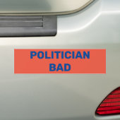 Autocollant De Voiture Mauvais politicien (En voiture)