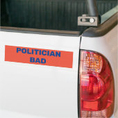 Autocollant De Voiture Mauvais politicien (Sur camion)