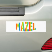 AUTOCOLLANT DE VOITURE MAZEL (En voiture)