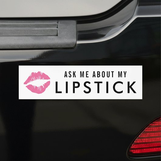 Autocollant De Voiture Me Demander Mon Lipstick | Distributeur de produit