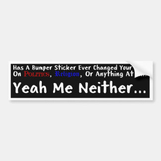 Autocollant De Voiture Me Niether Bumperstickers