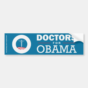 Autocollant De Voiture Médecins pour Obama