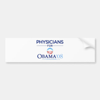 Autocollant De Voiture Médecins pour Obama