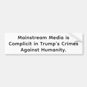 Autocollant De Voiture Média Coupable Comme Trump Hankamer Artjunkhaus Pa