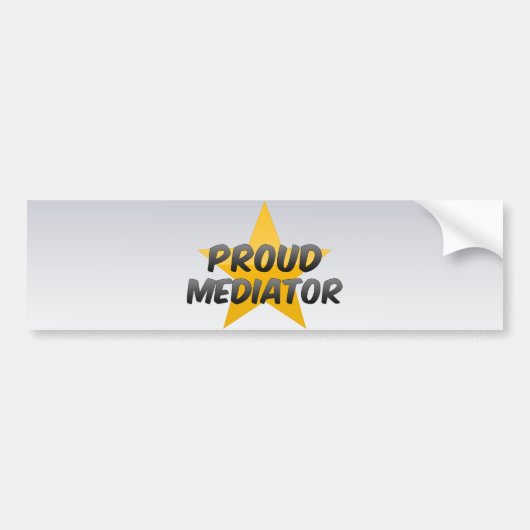 Autocollant De Voiture Médiateur fier (Devant)